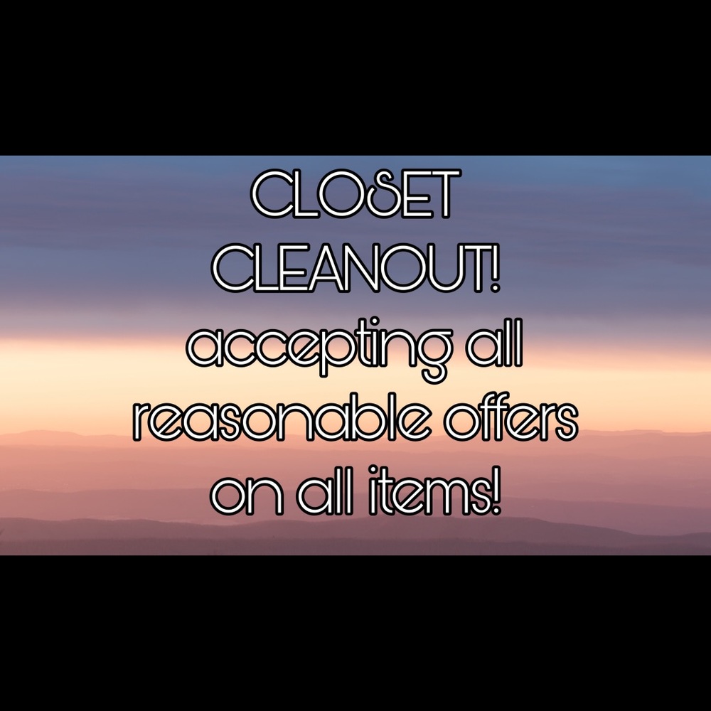 CLOSET CLEANOUT